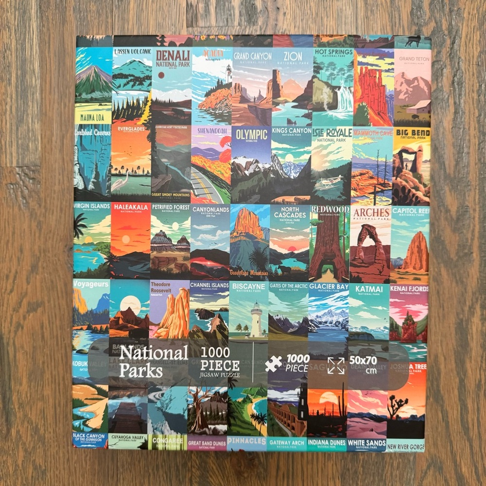 National Parks Used 1000 piece puzzle